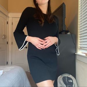 Club Monaco Black Knit Dress